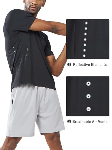 NORTHYARD Mens Athletic Shirts Short Sleeve Gym Workout Running Training Sports Performance T Shirt Basic Tee for Men2