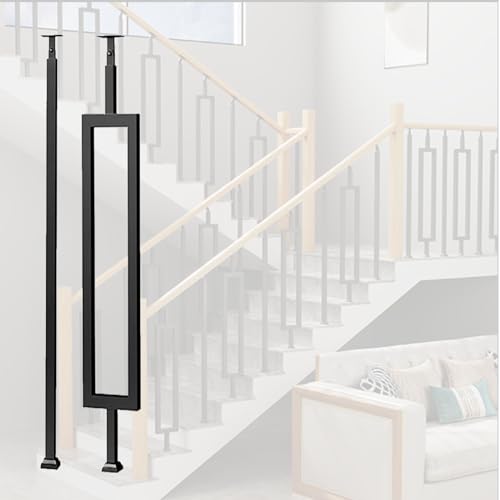 Balustre d'escalier réglable en métal pour intérieur et bureaux