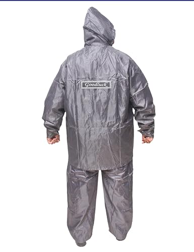 Image of Goodluck 100% waterproof Raincoat Big Size /Rainsuit /Rainwear for mens, sturdy, reusable, suited for plus size