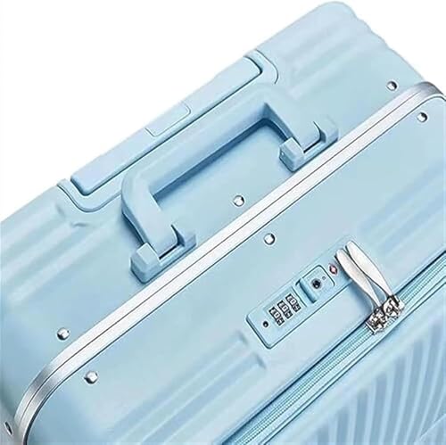 ABS PC Hard Shell Suitcases with Pocket Compartment Portable Travel Trolley Case Luggage with Spinner Wheels and TSA Lock3