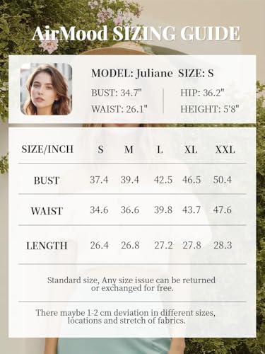 AirMood Camisas de Manga 3/4 para Mujer, Estilo Casual, Cuello en V, Blusas básicas, Granate, XXL