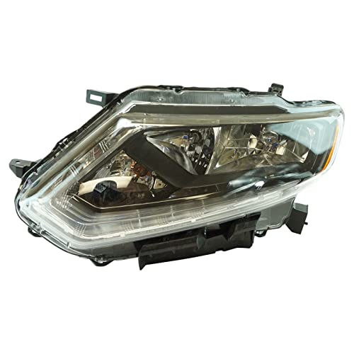 Image of TRQ Driver Side Headlight Assembly Halogen Compatible with 2014-2016 Nissan Rogue NI2502226