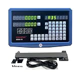 DRO Digital Readout 2 Axis Screen DRO Readout Display Linear Scale for Bridgeport/Knee Mill Milling Machine Lathe Machine Tools (SDS6-2V)