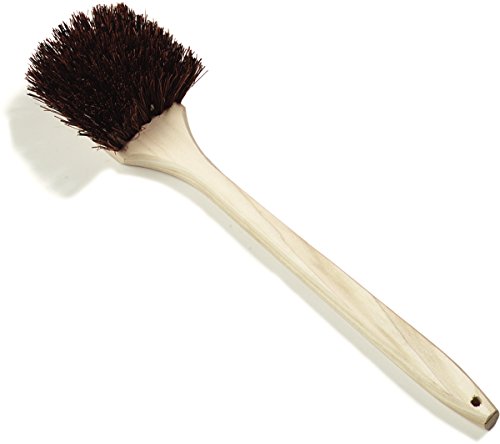 Image of SPARTA 4549300 Flo-Pac Plastic Grout Brush, Scrub Brush, Cleaning Brush With Stiff Palmyra Bristles For Cleaning, 20 Inches, Black, (Pack of 12)
