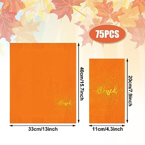 Serviettes de table Action de grâce en papier pour grands repas de famille - 2