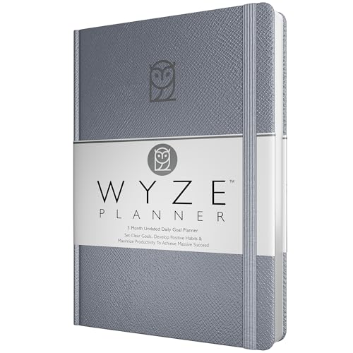 Wyze Planner Undated Daily Planner – 3-Month A5 Productivity...