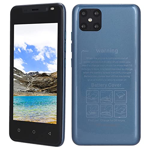 Mini Unlocked Android Smartphone, 4.66" Hd Screen, 512Mb+4Gb, Dual Sim Slot Cell Phones, Dual Camera, 1500Mah Battery Prepaid Smartphone (4.66" Blue) #TOP6