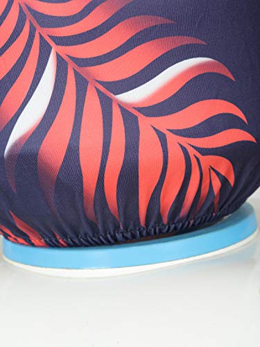 Image of Cortina Printed Water Can Cover | Bottle Protector | Polyester Material | Elastic Closure | Machine Wash | Enviro Friendly | Digitally Printed | 45cm x 42cm x 43cm | 20 Lts | 2Pc | Navy Blue & Orange