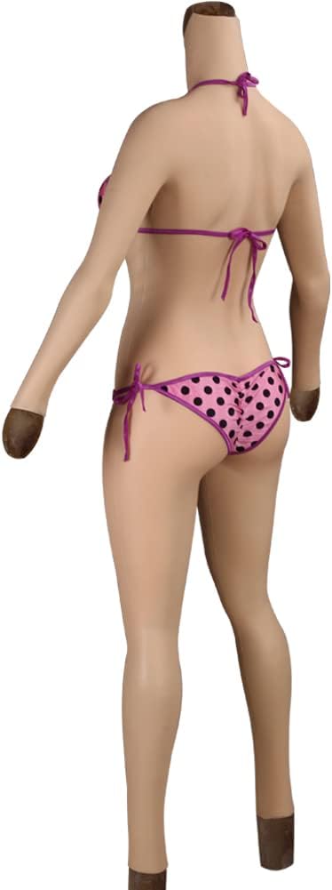 7th Generation Oil-free Silicone Body Suit Breastplate for Crossdresser Can Insert And Pee Breast Plate Body Suit