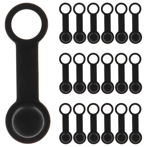 LALADEFIEE 20pcs Rubber Brake Bleeder Screw Caps Universal Design for Car and Motorcycle Grease Fittings Simple Installation Black Covers