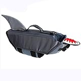 xmwm Raincoats for Dogs Pet Dog Save Life Jacket Vest Shark Duck Dog Costumes Safety Clothes Foam Pr
