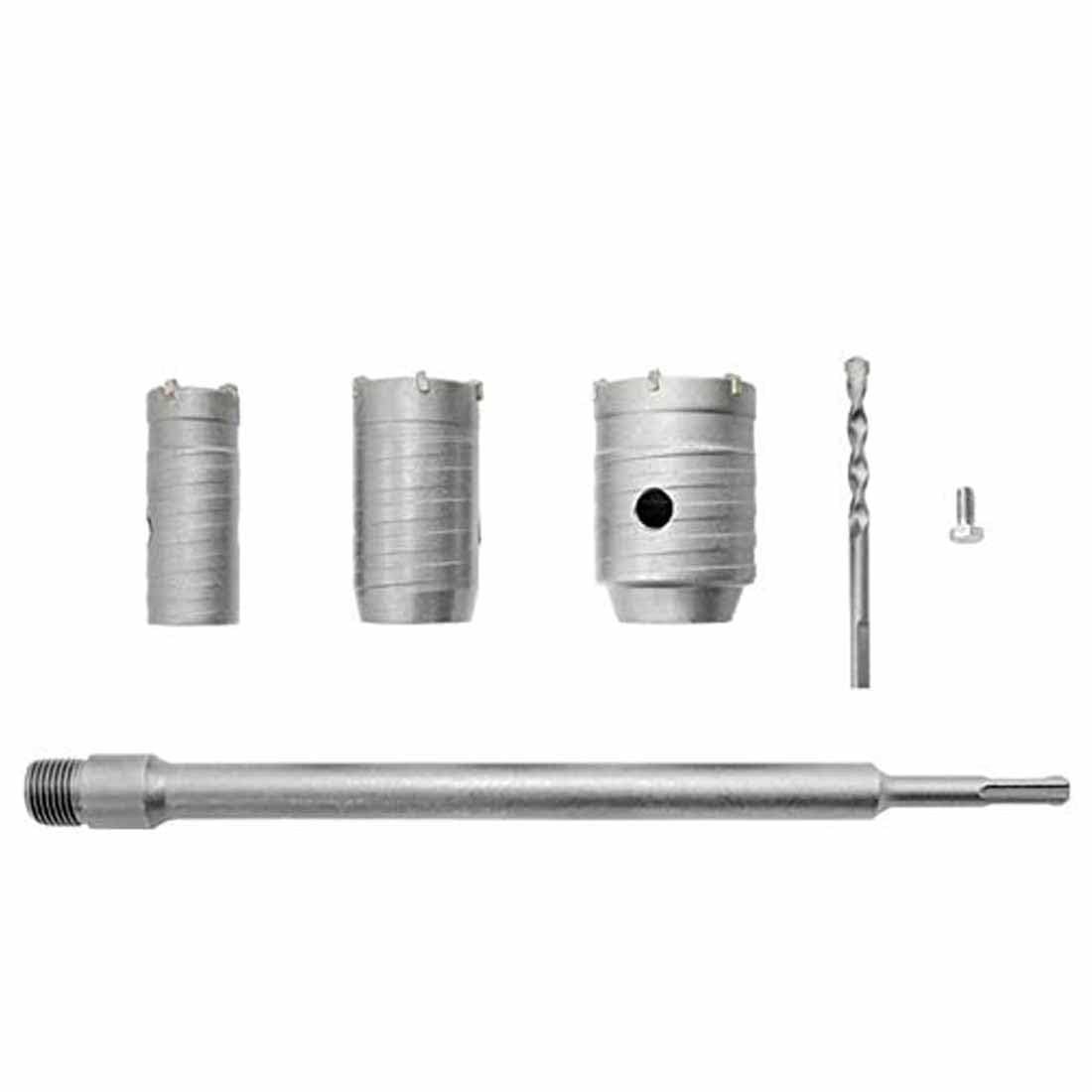 UpToDateTools Hole Saw Set 50mm 40mm 30mm Electric Hollow Core Drill Bit Shank 300mm Concrete RodCement Stone Wall Drilling Cutter for Air Conditioner-image-29