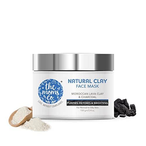 The Moms Co. Natural Clay Face Mask with Moroccan Lava