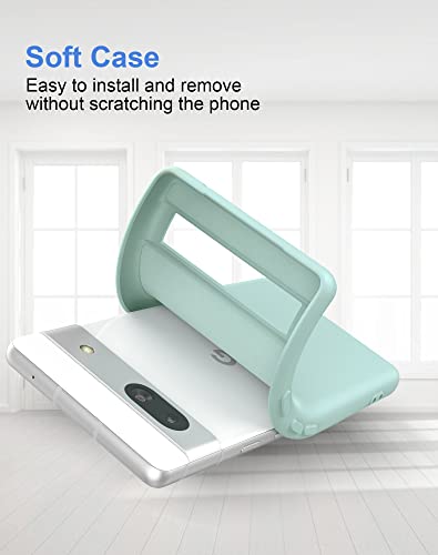 Foluu Silicone Case For Google Pixel 7A, Pixel 7A Liquid Gel Rubber Bumper Case With Soft Microfiber Lining Cushion Slim Hard Shell Shockproof Protective Cover For Google Pixel 7A 2023 (Light Cyan) #TOP5