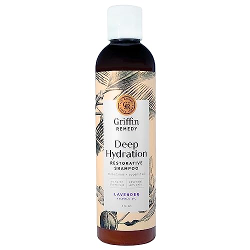Griffin Remedy Restorative Shampoo For Dry Or Damaged Hair With Shea Butter And Macadamia Nut Oil, All Natural, Sulfate Free, Paraben Free, 8 Fl Oz #TOP20