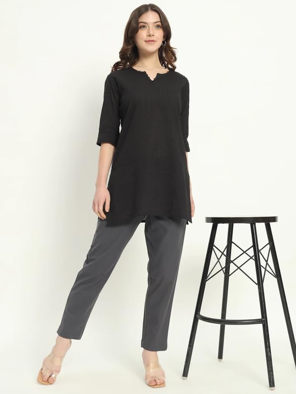 Image of Moirai Cotton Women Trouser Pants Regular Fit Casual Kurti Pants Daily Formal Office Use