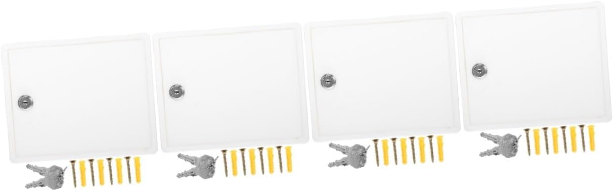 Mikikit 4sets Wall Mount Milk Box Package Mailbox Outdoor Mail Storage Milk Storage Sturdy Construction