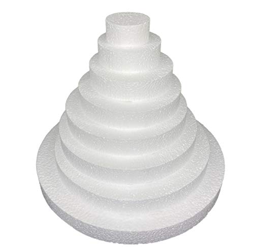 Schaumstoff-Scheiben für Kunst- und Bastelarbeiten (20,3 x 20,3 x 2,5 cm, 6 Stück) Cover