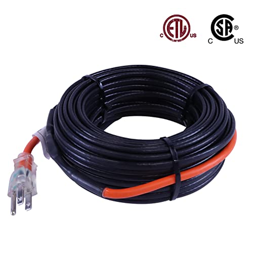 Heatit Hisd 9-Feet Pipe Heating Cable With Built-In Thermostat 7W/Ft #TOP7