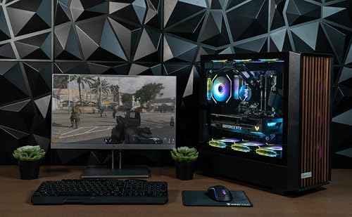 Image of ViprTech Overlord 3.0 Wood Gaming PC - AMD Ryzen 7 7700 (5.3Ghz Liquid Cooled), RTX 5070 Ti 16GB, 32GB DDR5 RAM, 2TB NVMe SSD, 1000W Gold, Keyboard Mouse, WiFi BT, Computer Desktop, Black Walnut