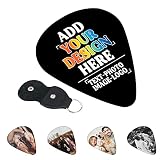 Custom Guitar Picks 6-pack Personalized Your Own Name Text Picture Logo DIY Guitar Bass Pick Best Gi