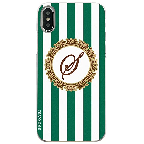AQUOS wish6 �P�[�X(�X�g���C�v�J���[:�O���[�� �C�j�V����:S) �J�o�[ myones �N���A�P�[�X �X�}�z�P�[�X �{�[�_�[ �X�g���C�v �C�j�V���� �A���t�@�x�b�g �n�[�h ���킢�� ������� sslink