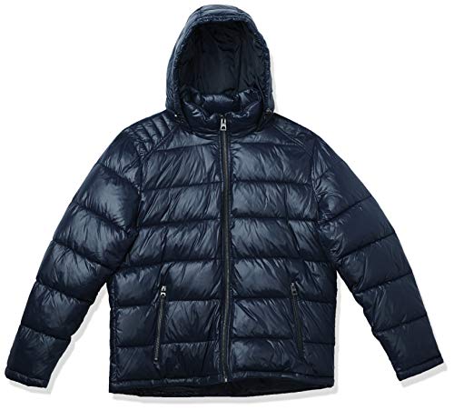 Guess men's midweight puffer jacket, dark royal blue m