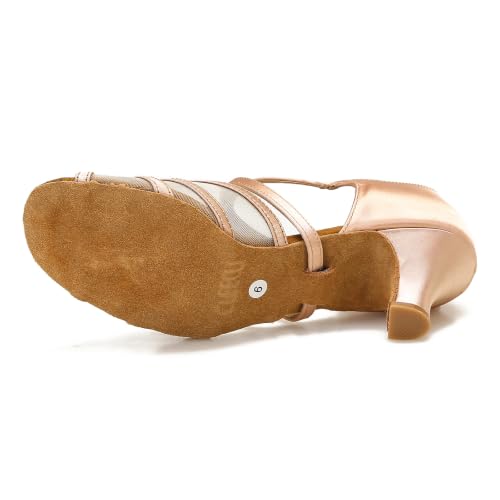 Image of Women's Ballroom Dance Shoes Latin Salsa Dancing Shoes 2.5inch Dance Heel ZB04