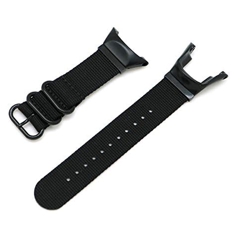Demupai Replacement Wrist Band Nylon Strap for Suunto Ambit 2/2S/2R/3 Sport/3 Run/3 Peak (Black) Cover