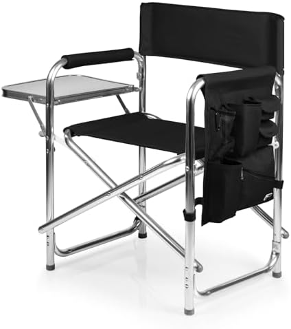 PICNIC TIME Sports Chair with Side Table and Armrest Caddy, Light...