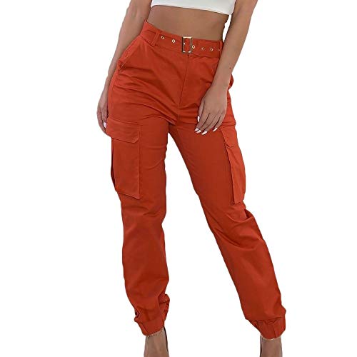 Yiiciovy women casual high waist cargo pants active loose fit mil…
