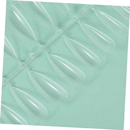 Healeved 240 Unidades Adesivo Falsa Unhas Postiças Naturais Unhas Francesas Longas Unhas Postiças Po