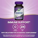 Nature’s Way Sambucus Sleep + Immune* Elderberry Gummies, Sleep and Immune Support*, With Melatonin, Vitamin C, L-Theanine, Zinc, 50 Gummies (Packaging May Vary) - Image 4