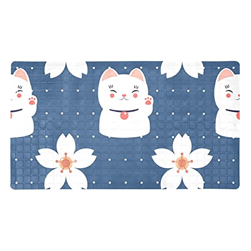 Tapis de baignoire antidérapant perforé avec ventouses de douche - 2