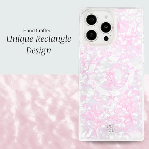 Image of COCOMII Rectangle for iPhone 16 Pro Max Case, Hot Pink Opal