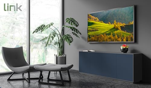 Link LKBR02 Staffa A Muro A 2 Snodi Per Tv 23-42” – Supporto Universale In Acciaio Con Regolazione Orizzontale E Verticale – Portata 30 Kg – Compatibile Vesa Da 75X75 A 200X200 – Montaggio Facile - 2