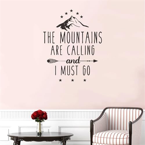 Vinilo decorativo con diseño "The Mountains Are Calling" miniatura 6