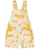 Lucky Brand Girls' Tie Dye Overalls, Old Gold, Large (12/14)