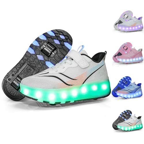 7 Colorés LED roller chaussures de skateboard avec roue rétractable - 2