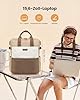 LOVEVOOK Rucksack Damen, Groß 15,6 Zoll Laptop Schulrucksack Teenager Wasserdicht, Tagesrucksäcke Backpack Women für Trinkflaschen, Arbeitstasche Lehrertasche Reiserucksack für Uni Büro, Khaki #3