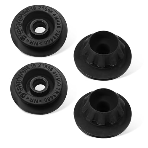 CyperFair 4 PCS Car Radiator Mount Bushing, Rubber Shock Absorption Bracket Bushing Gasket, Replace OEM# 21507-4M400 21506-4M400, Compatible with Nissan Altima Murano Pathfinder Quest Rogue (Black)