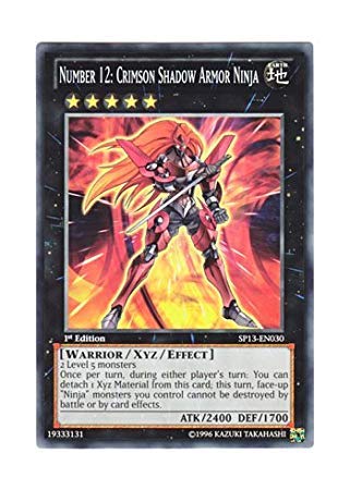 Amazon.co.jp: 遊戯王 英語版 SP13-EN030 Number 12: Crimson Shadow