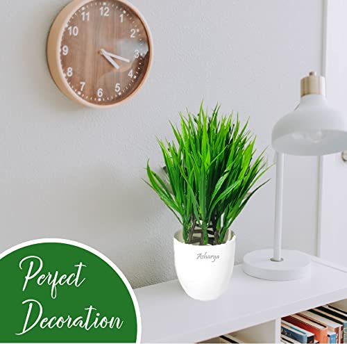 Image of Artificial Indoor Plant with Decorative Pot, Home Decor (Green long)