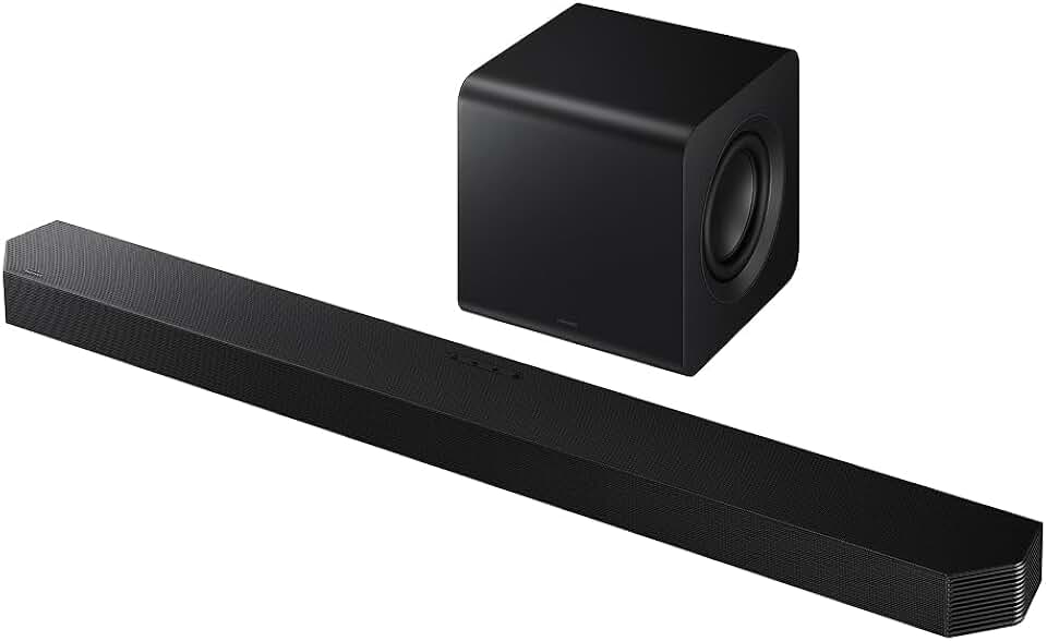 Soundbar Samsung HW-Q800F, com 5.1.2 canais, Dolby Atmos® sem fio, Q-Symphony e Alexa integrado