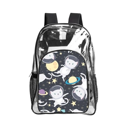 Sac transparent chat astronaute pour vos sorties de plage et sports de plein air