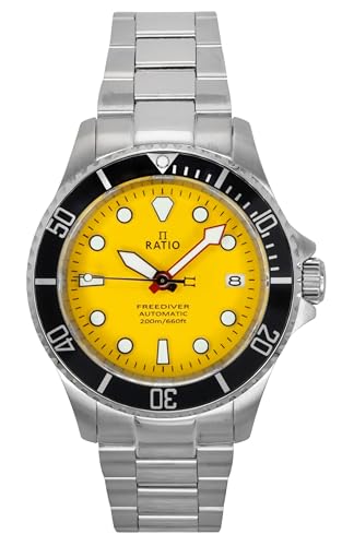 Image of RATIO FreeDiver Sapphire Crystal Diver Watch Japanese Automatic Dive Watch 200m Water Resistant Diving Watches for Men