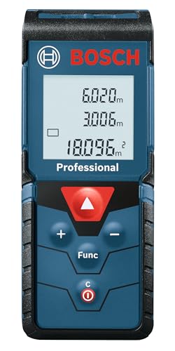 BOSCH GLM 40-12 Laser Measure | Precise Length, Area & Volume | Easy-to-Read Display | IP54 Durable | Memory Function for Fast Measurements|Compact & Pro-Grade Tool|1Yr Warranty|Batteries Not Included
