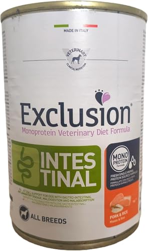 Intestinal Exclusion con Maiale e Riso (confezione da 6x400g) All Breeds