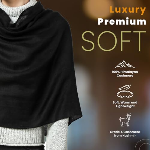 PASHWRAP 100% Himalayan Cashmere Wrap | Lightweight Cashmere Scarf | Ultra Thin Kashmiri Pashmina Shawl | Ideal For Travel2