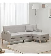 Amazon｜VENTOTA 2個 ソファー 3人掛け 肘付き L字 カウチソファー